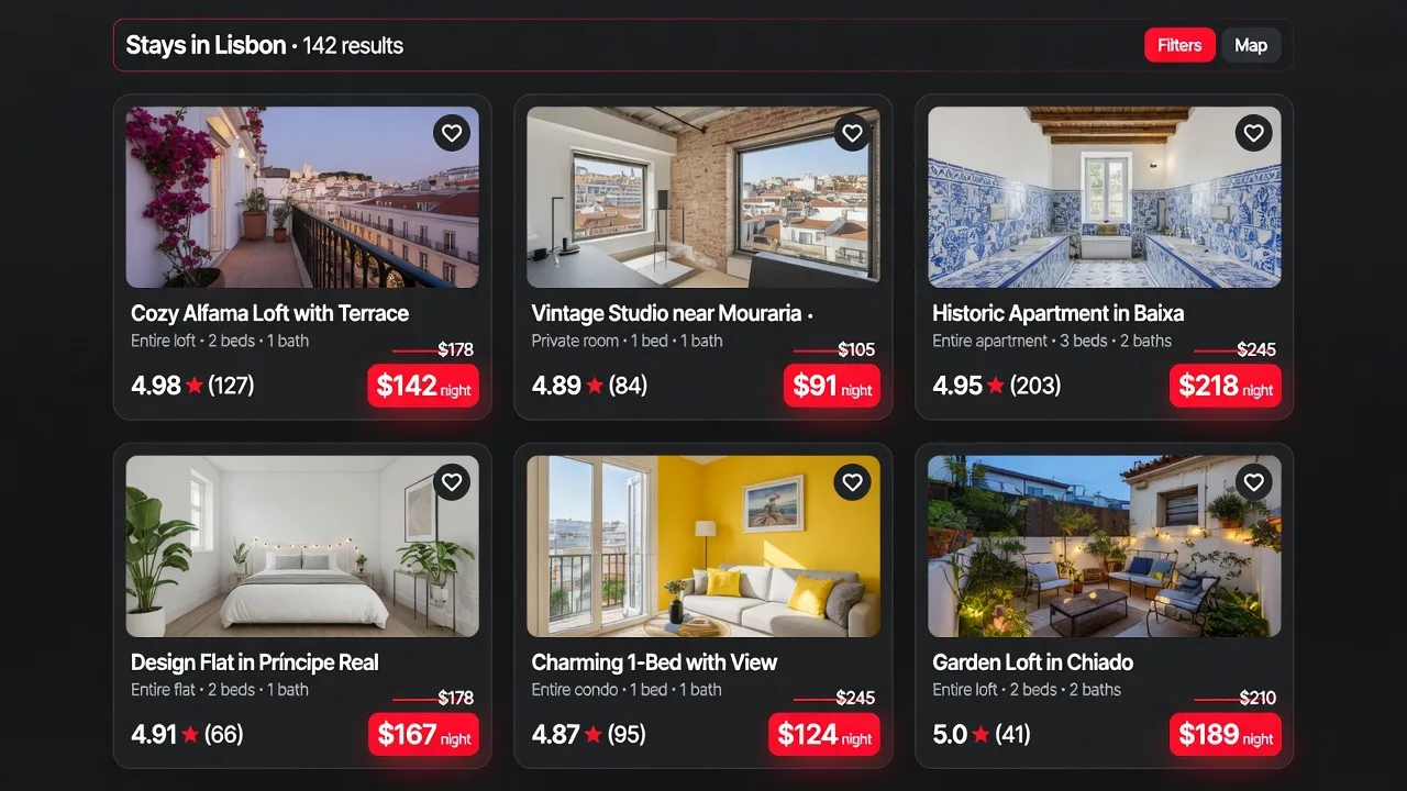 Finding Airbnb comparable listings