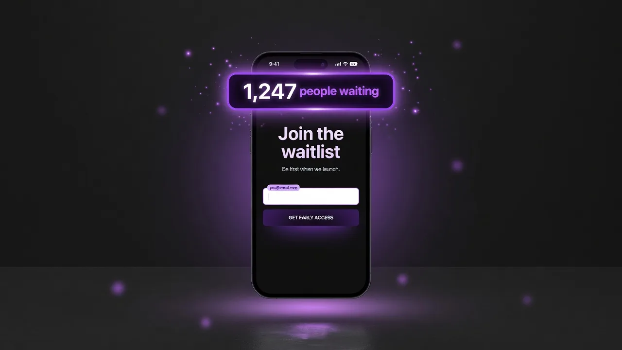 EZDrop public waitlist signup page