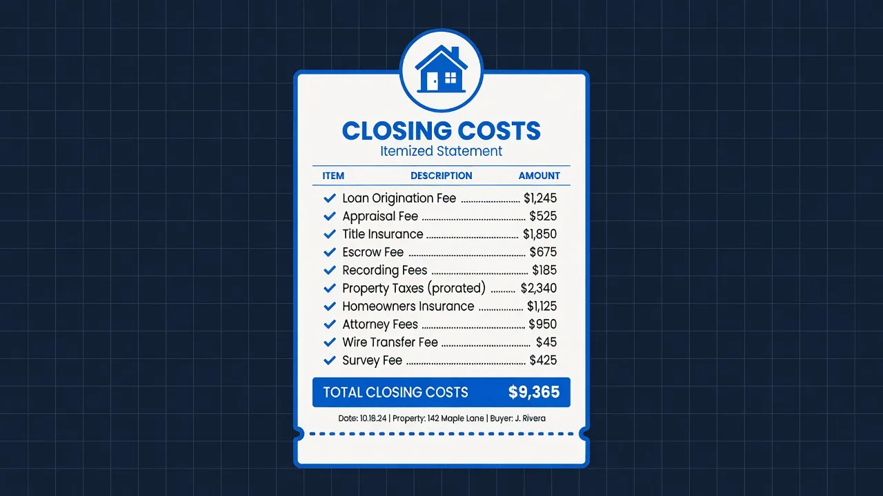 Home Buying Closing Costs Explained