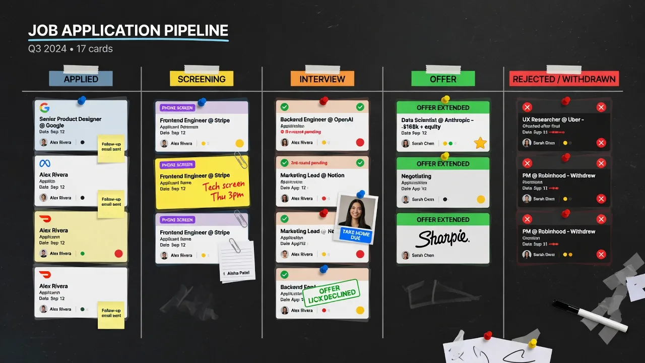 How to track job applications