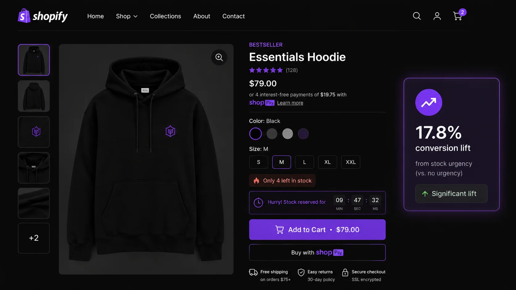 Shopify low stock counter and scarcity badges — real urgency conversion guide