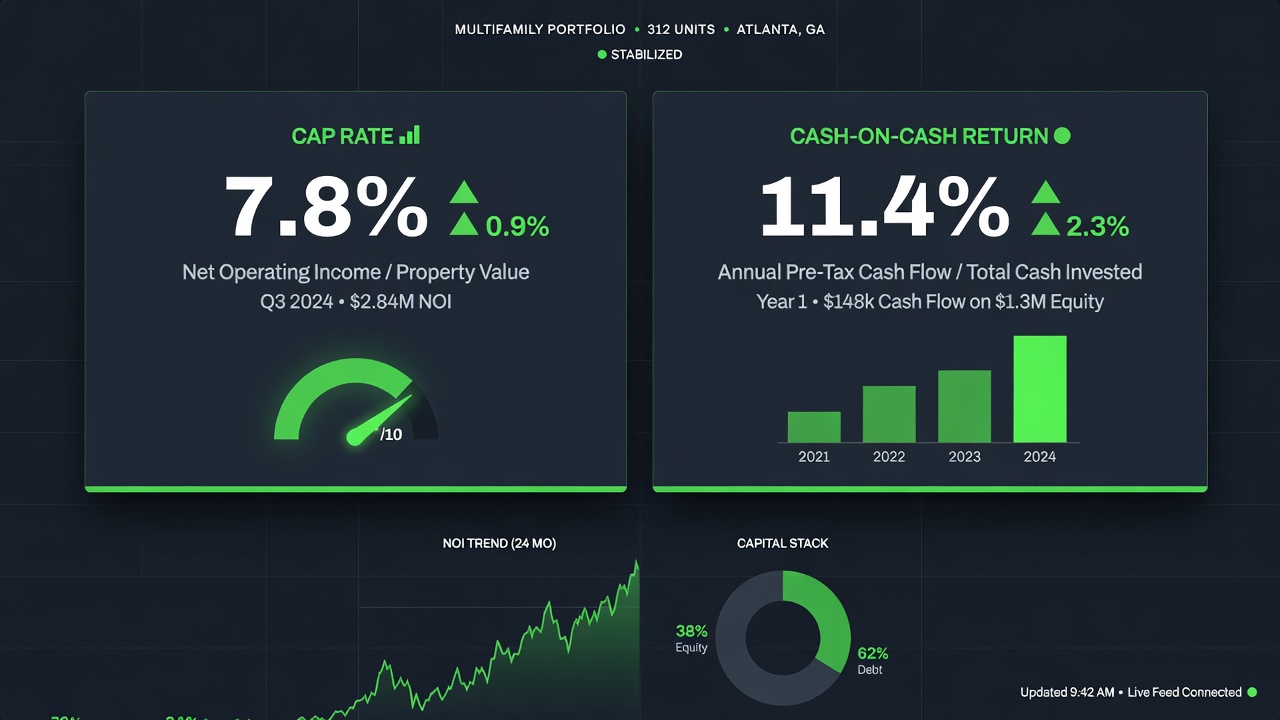 Cap rate vs cash-on-cash