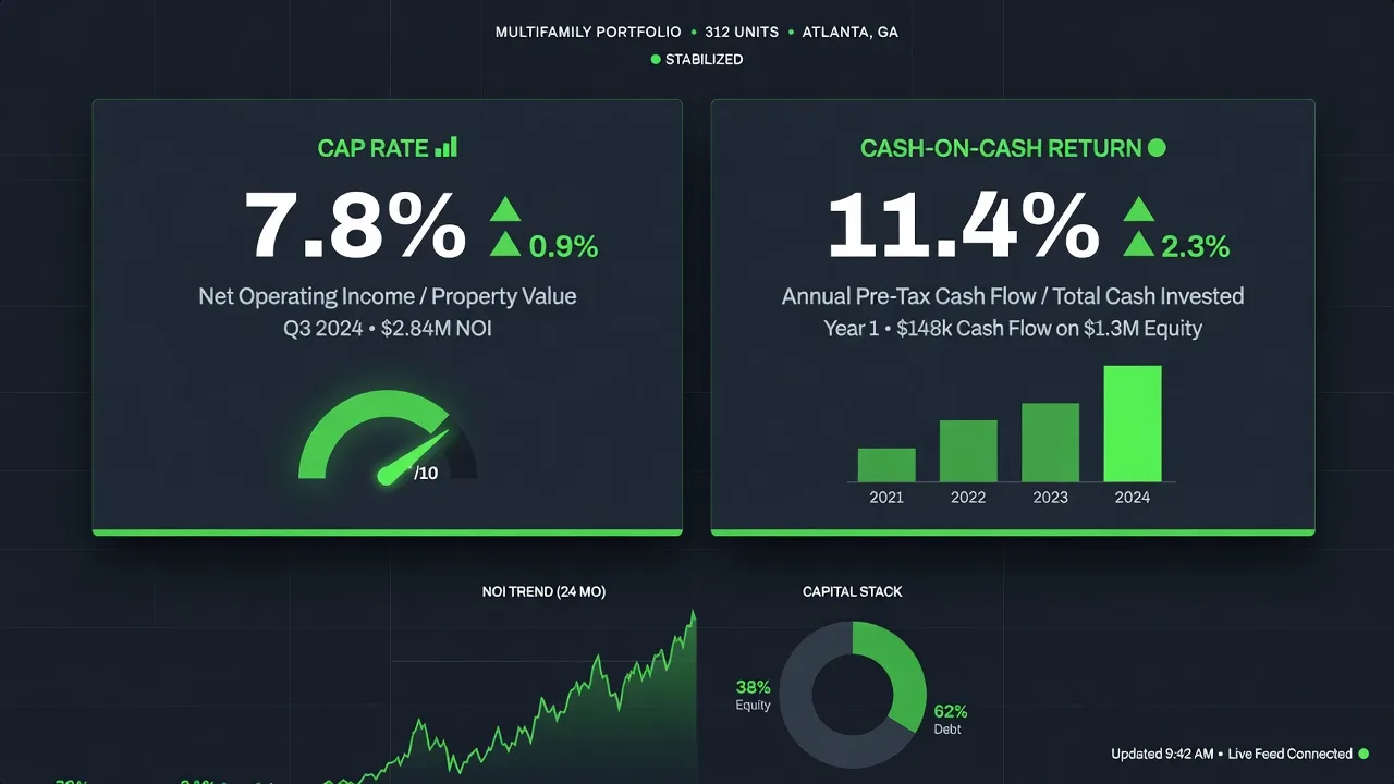 Cap rate vs cash-on-cash
