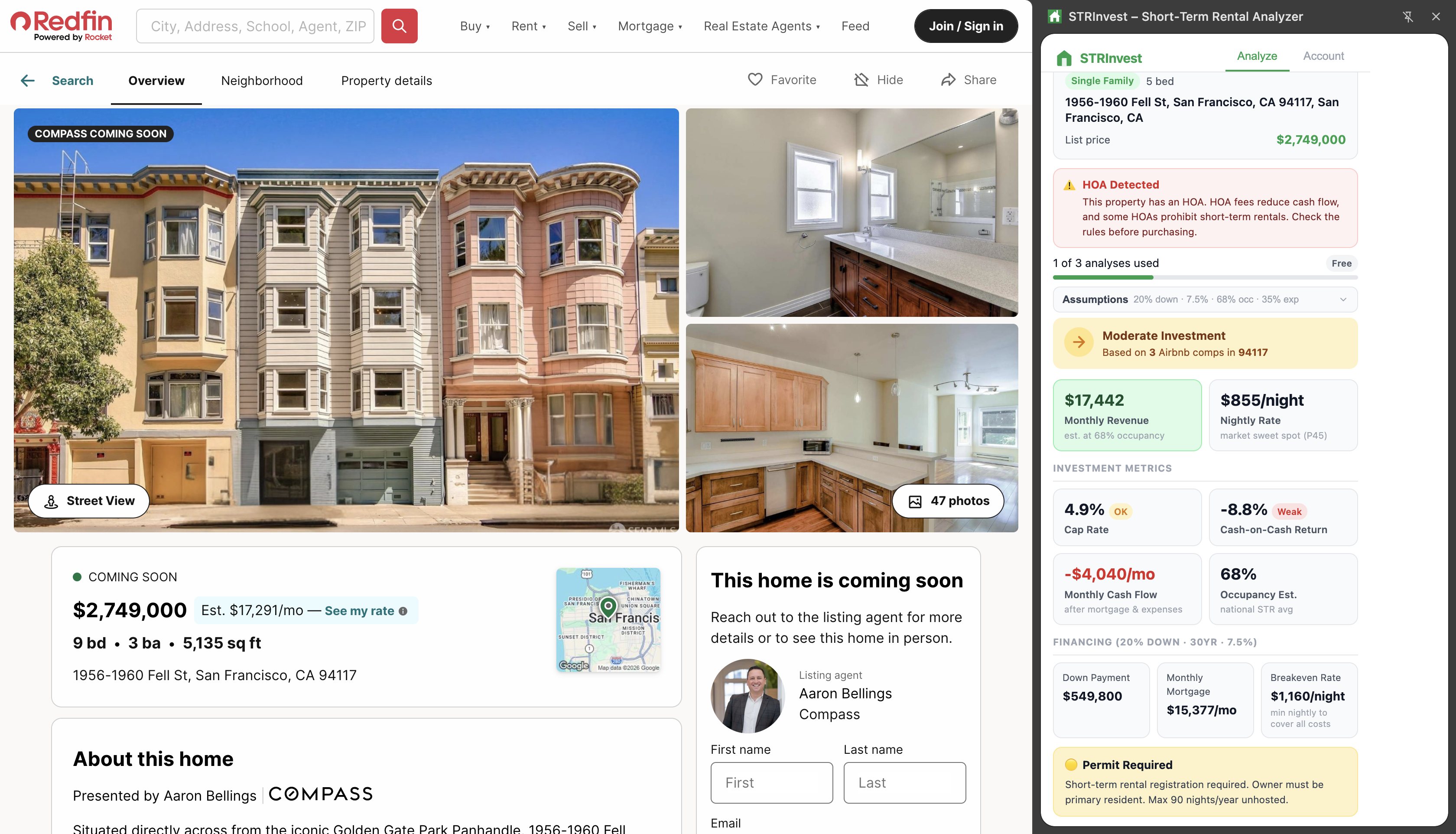 Redfin listing analysis