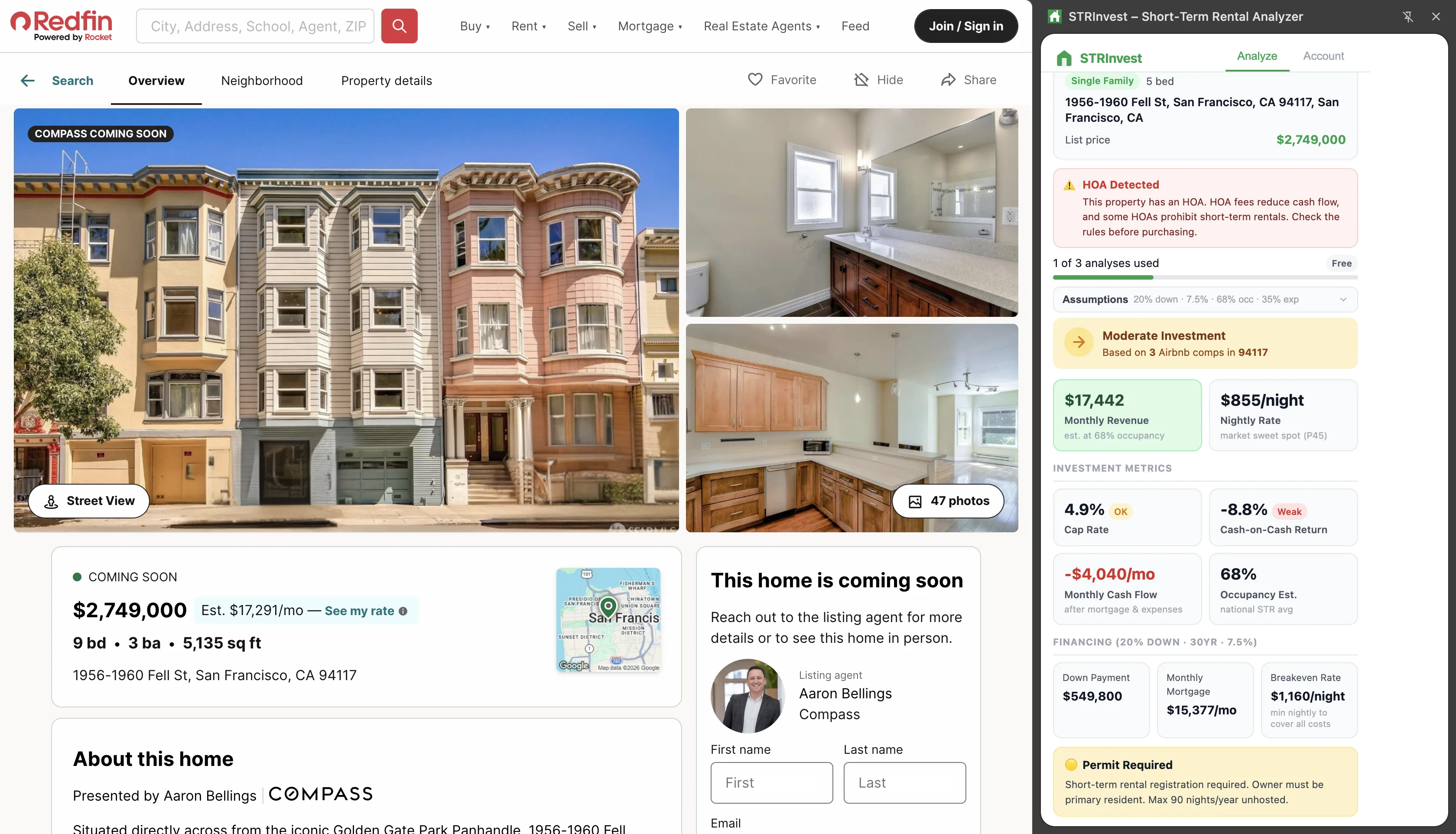 Redfin listing analysis